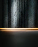 BaseLed Connect - Golvsockel Connect System - Wood on Wall