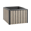 Woodbox Ek - Vitlackad