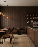 Akustikpanel - Coffee Leather - Wood on Wall  
