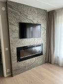 Designpanel Glimmerskiffer - Ocean Green - Wood on Wall  