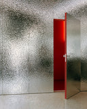 Designpanel Alu Mirror Polished Lava Natural - Wood on Wall  