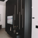 Akustikpaneel Eiche - Schwarz lackiert