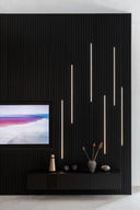 Led-Belysning smal till akustikpanel