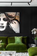 Designpanel Ek - Svartlackad