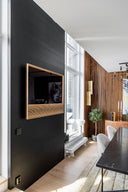 Designpanel Ek - Svartlackad